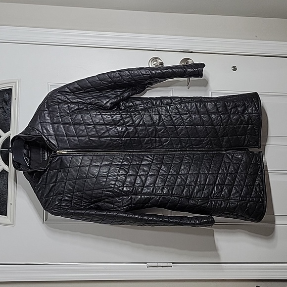 Vintage Quilted Leather Short/Jacket Coat Size 2XL - Picture 1 of 8